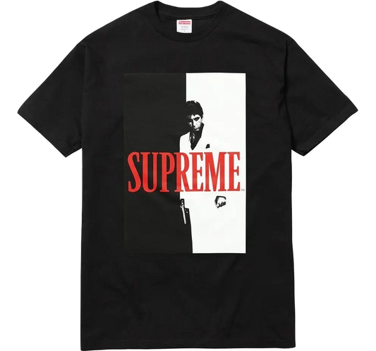 Supreme Scarface Split Tee - Black Supreme