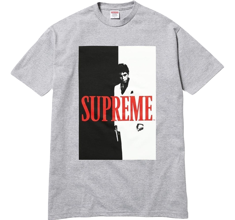 Scarface Split Tee - Heather Grey - Used
