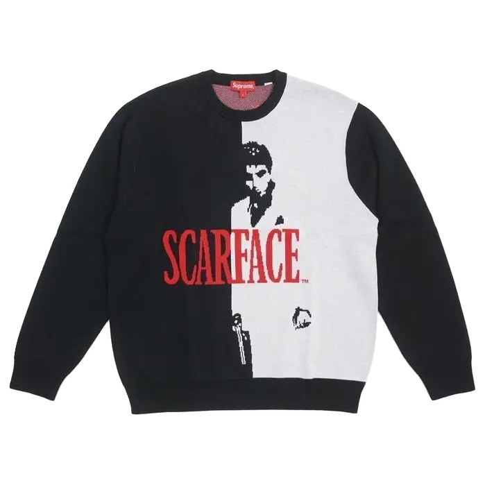 Supreme Scarface Sweater - Black Supreme
