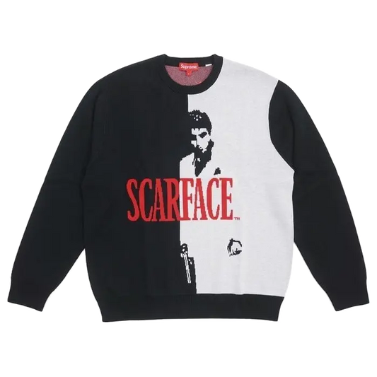 Supreme Scarface Sweater - Black - Used Supreme