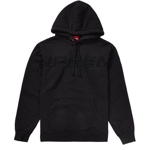 Supreme Set In Logo Hooded Sweatshirt Black Grails SF