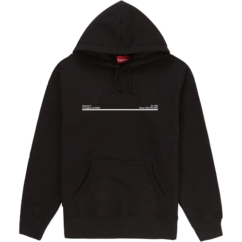 Supreme Shop Hooded Sweatshirt San Francisco - Black - Used Supreme