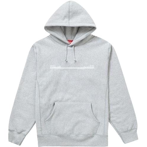 Supreme Shop Hooded Sweatshirt San Francisco - Heather Grey Supreme
