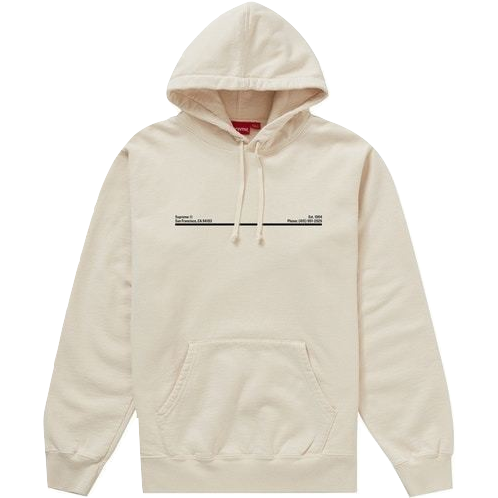 Supreme Shop Hooded Sweatshirt San Francisco - Natural - Used Supreme