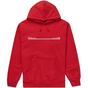 Supreme Shop Hooded Sweatshirt San Francisco - Red
