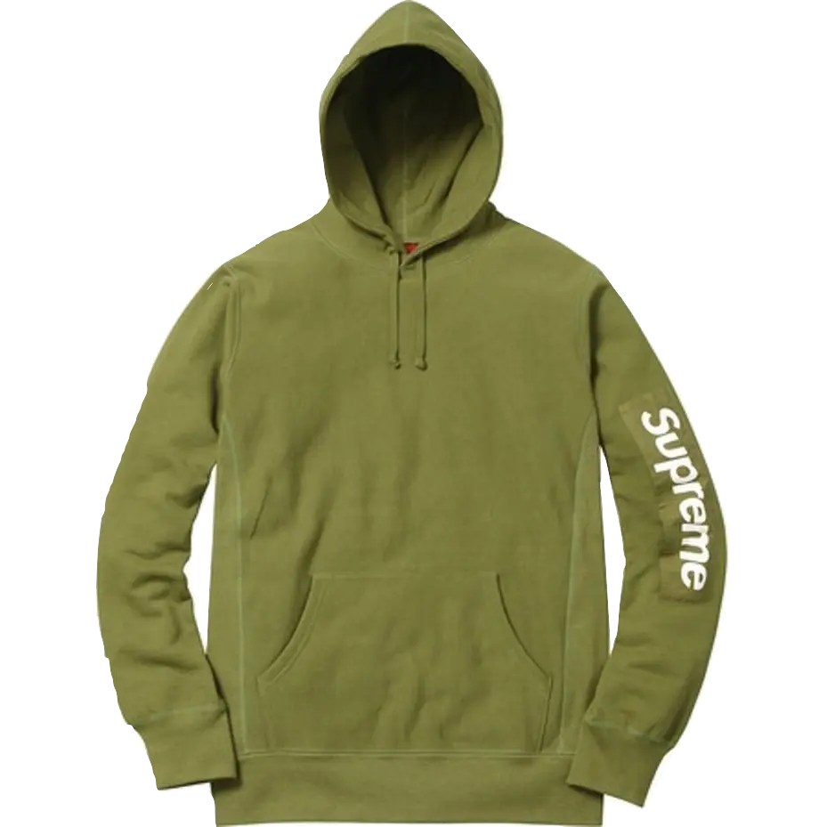 Supreme Sleeve Patch Hooded Sweatshirt - Moss Supreme