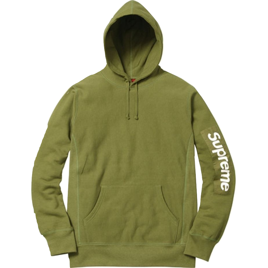 Supreme Sleeve Patch Hooded Sweatshirt - Moss