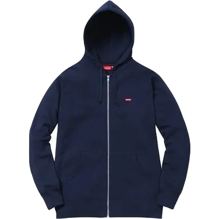 Supreme Small Box Zip Up Sweatshirt - Navy Supreme