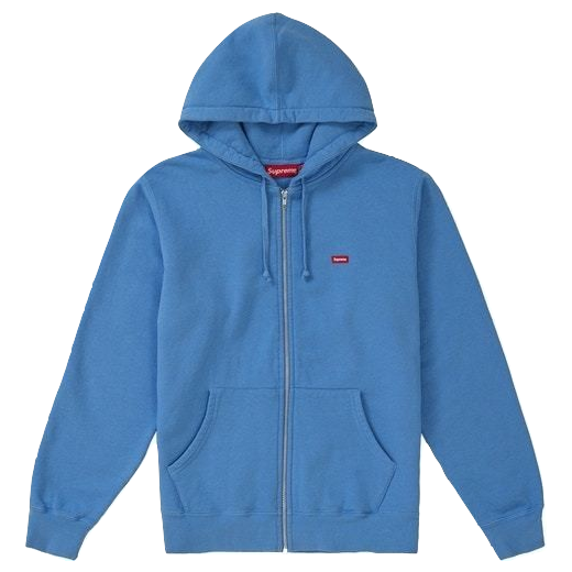 Supreme Small Box Zip Up Sweatshirt - Columbia Blue Supreme