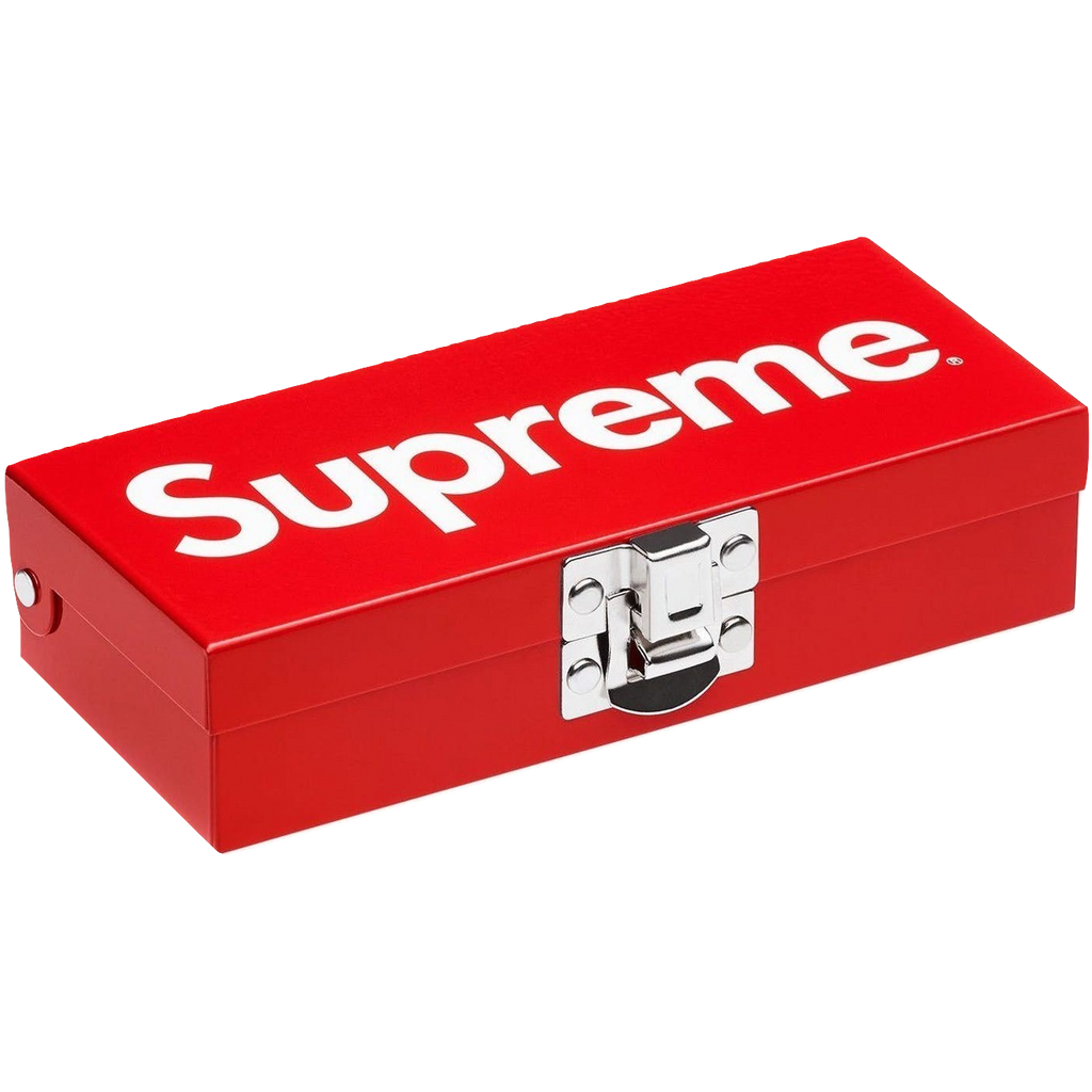 Supreme Small Metal Storage Box - Red