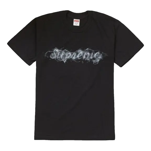 Supreme Smoke Tee - Black - Used Supreme