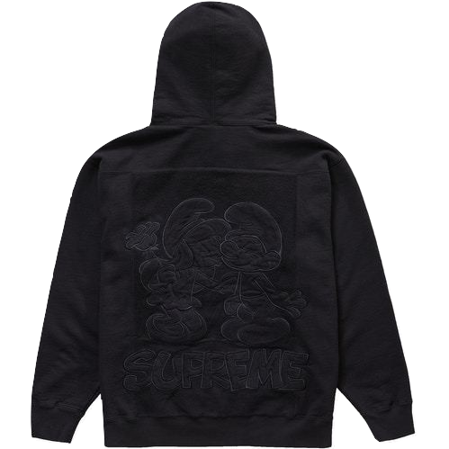 Supreme Smurfs Hooded Sweatshirt - Black Supreme