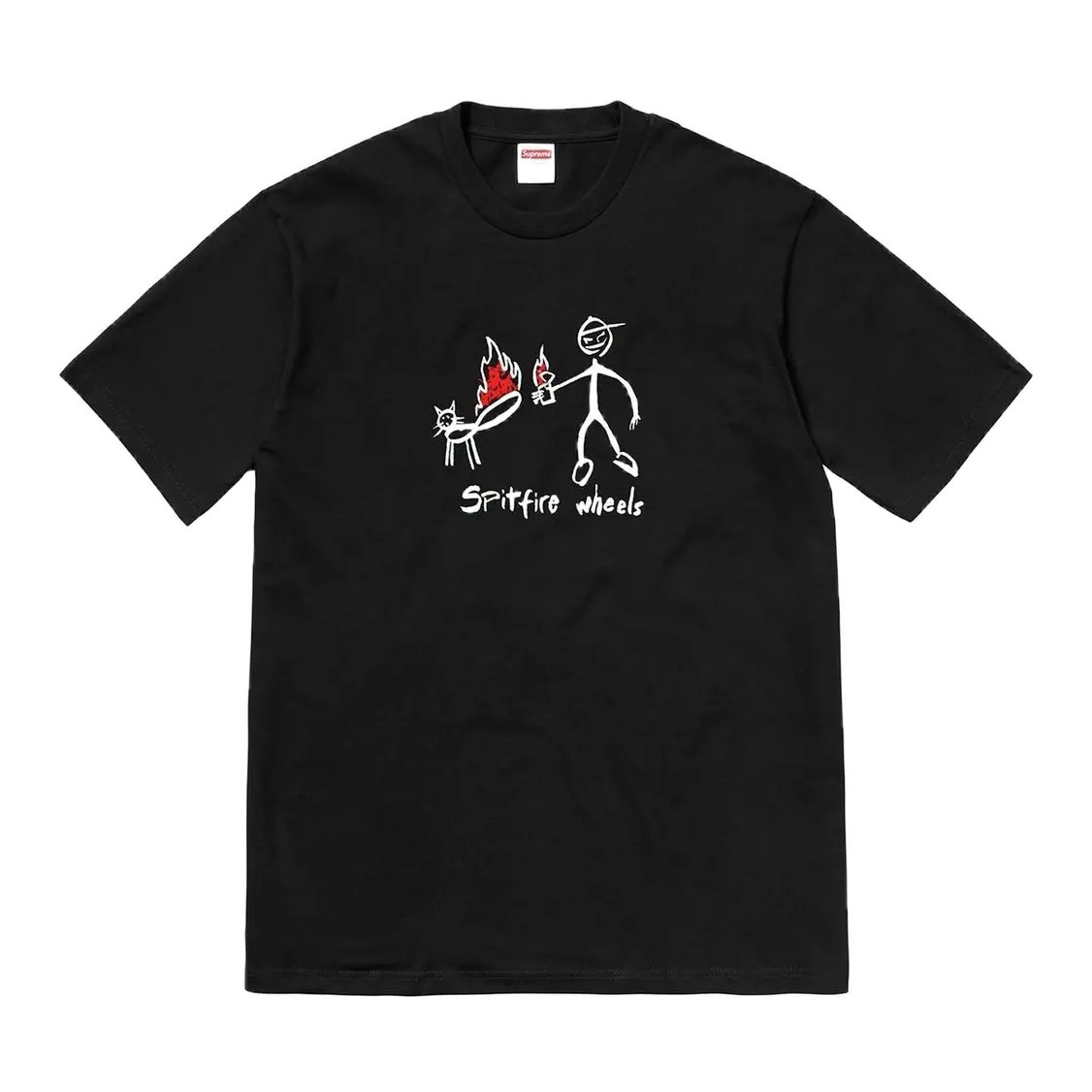 Supreme Spitfire Cat Tee - Black Supreme