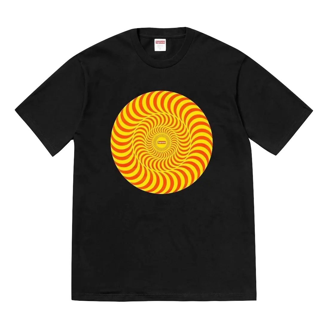 Supreme Spitfire Classic Swirl Tee - Black Supreme