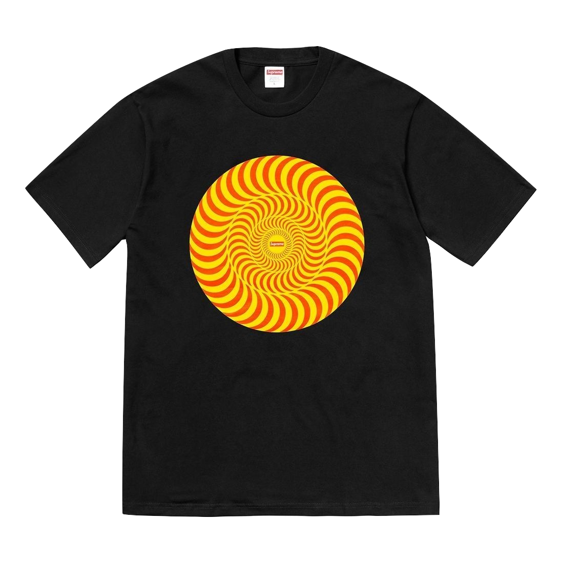 Supreme Spitfire Classic Swirl Tee - Black - Used Supreme