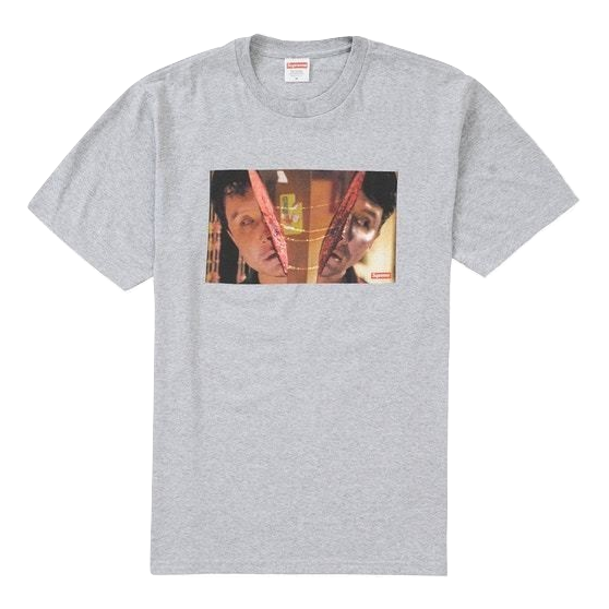 Supreme Split Tee - Heather Grey Supreme