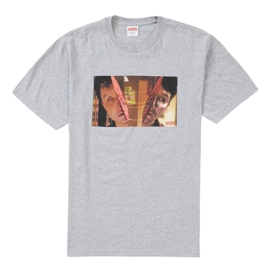 Supreme Split Tee - Heather Grey Supreme