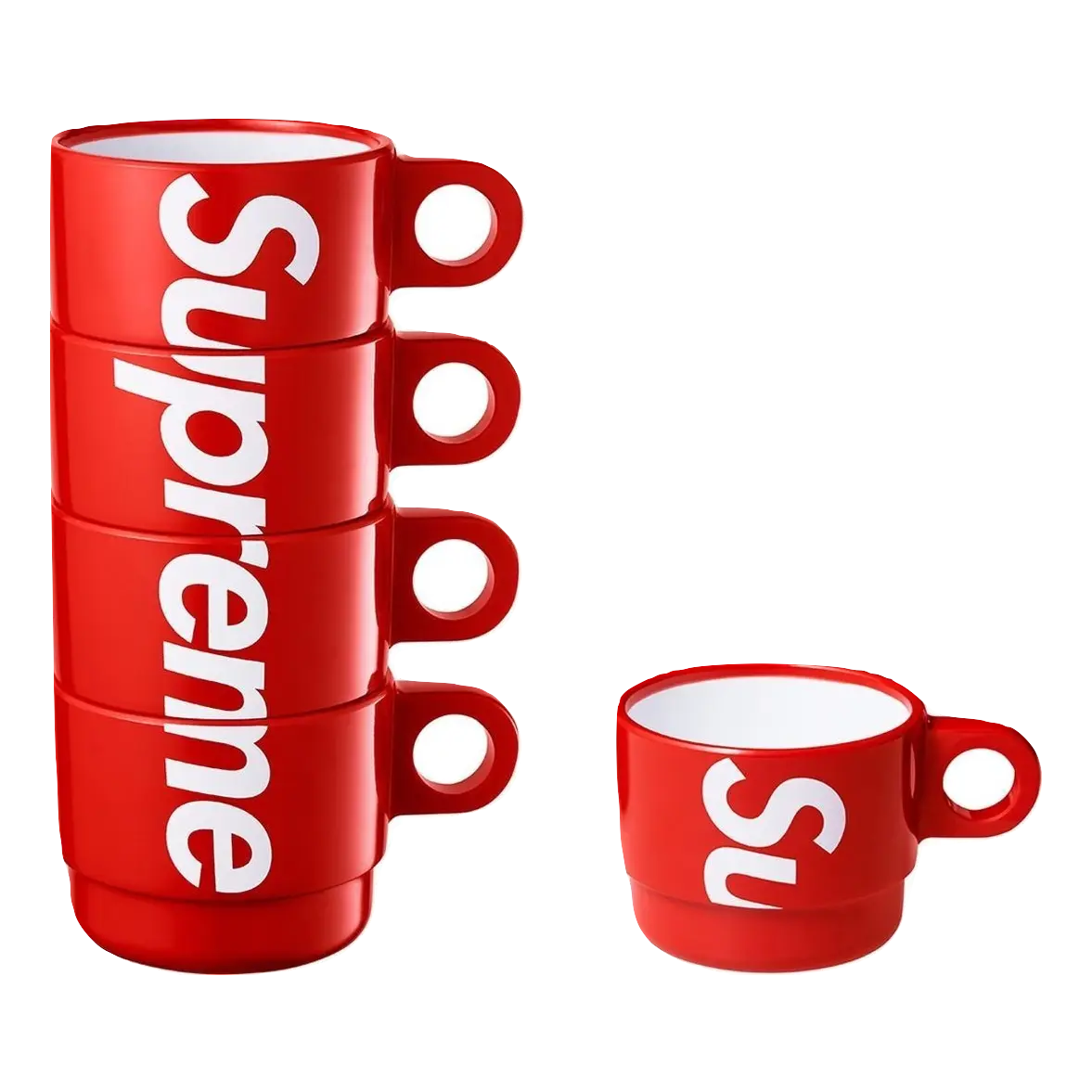 Supreme Stacking Cups (Set of 4) - Red Supreme