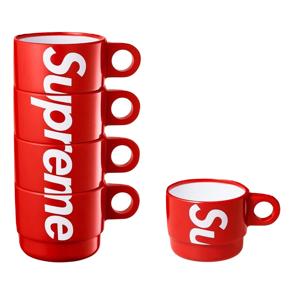 Supreme Stacking Cups (Set of 4) - Red