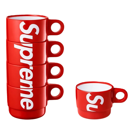Supreme Stacking Cups (Set of 4) - Red - Used Supreme