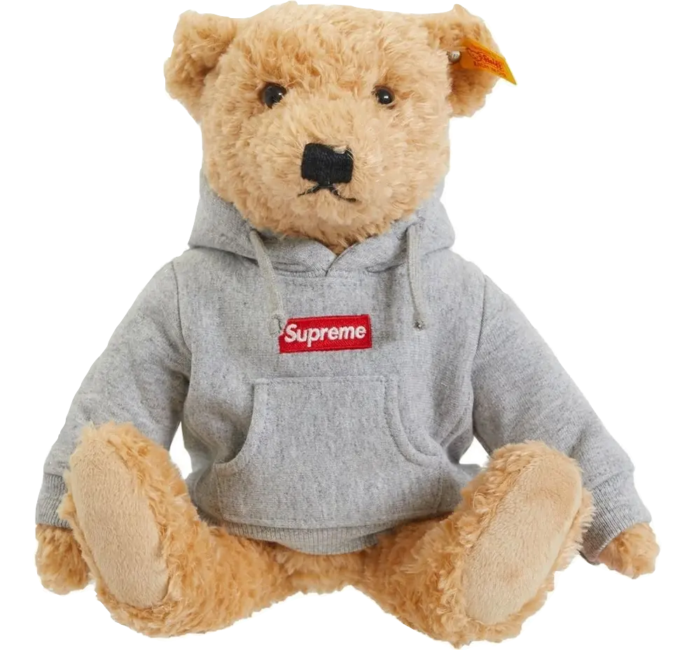 Supreme Steiff Bear - Heather Grey Supreme