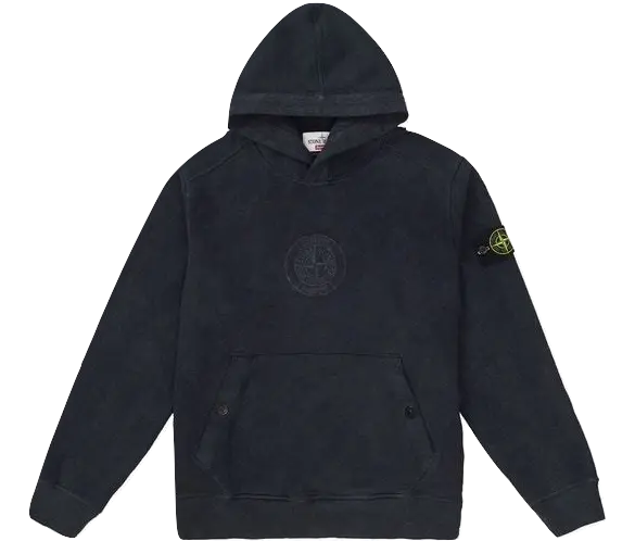 Supreme x Stone Island Hooded Sweatshirt SS19 - Black Supreme