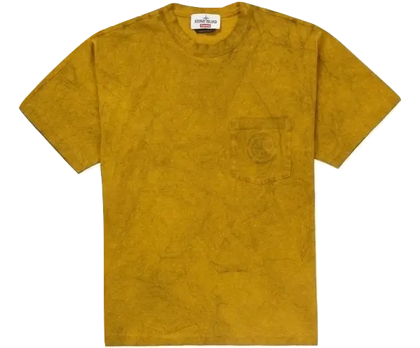 Supreme x Stone Island Pocket Tee SS19 - Olive Supreme