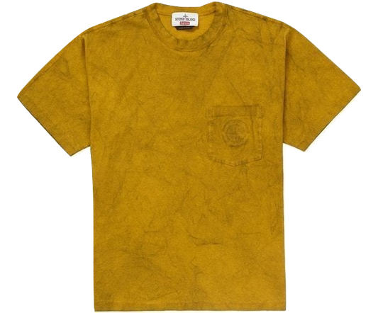 Supreme x Stone Island Pocket Tee SS19 - Olive - Used