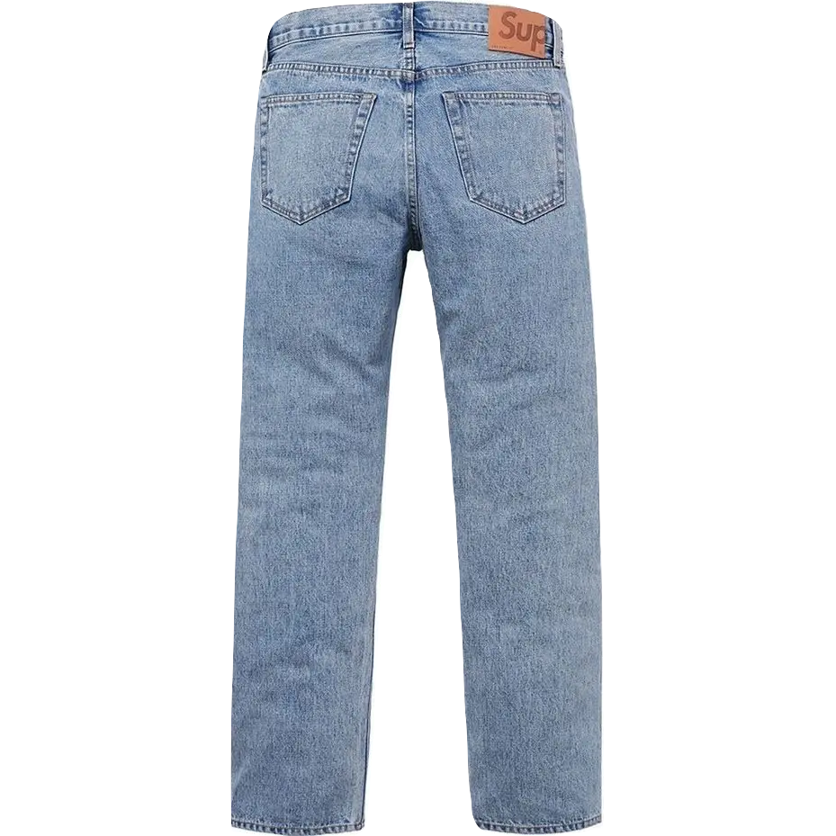 Supreme Stone Washed Slim Jeans - Stone Washed Indigo Supreme