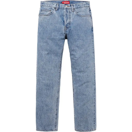 Supreme Stone Washed Slim Jeans - Stone Washed Indigo Supreme