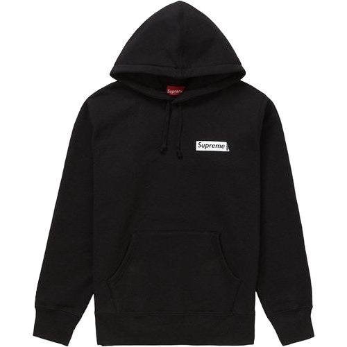 Supreme Stop Crying Hooded Sweatshirt - Black Supreme