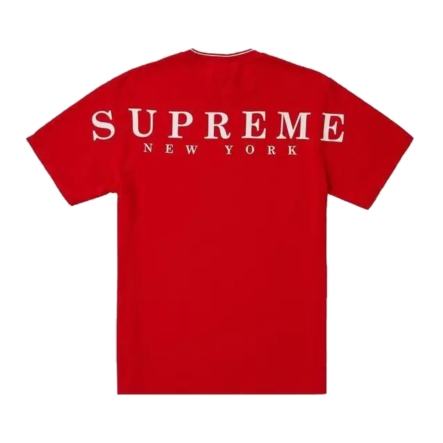 Supreme Stripe Rib Waffle Top - Red Supreme