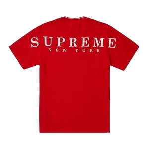 Supreme Stripe Rib Waffle Top - Red Supreme