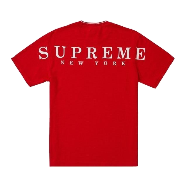 Supreme Stripe Rib Waffle Top - Red