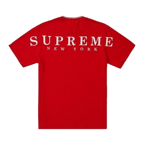 Supreme Stripe Rib Waffle Top - Red