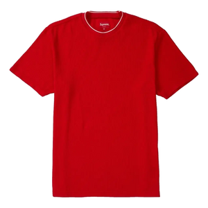 Supreme Stripe Rib Waffle Top - Red Supreme
