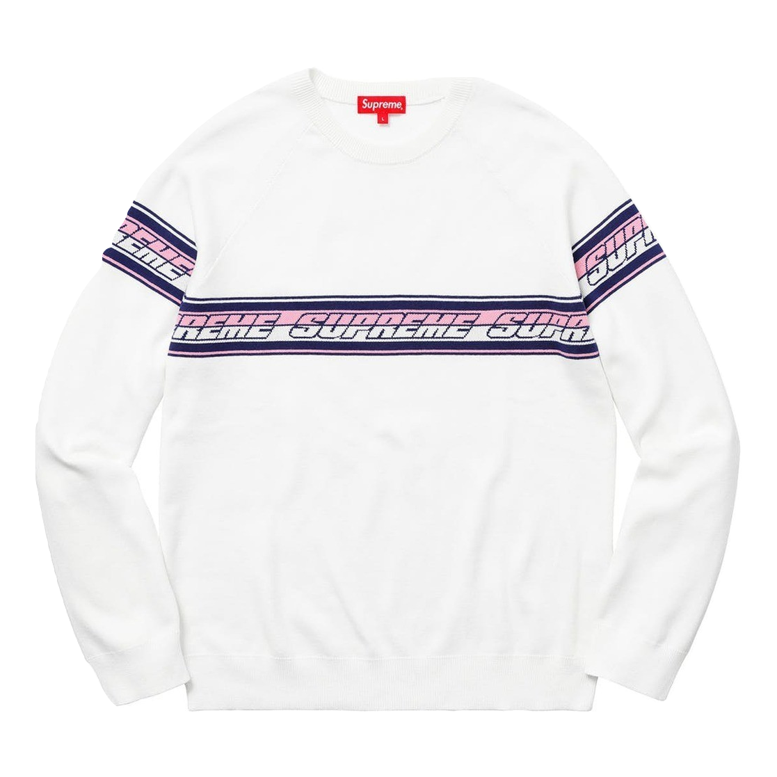 Supreme notenanalphabeten raglan sweater