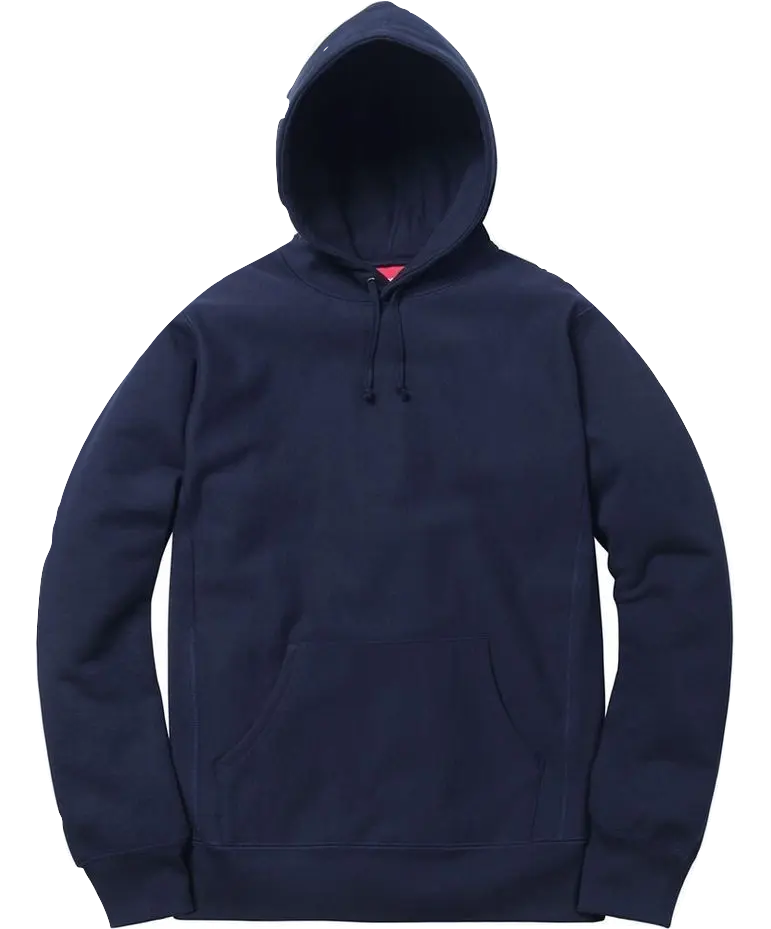 Supreme Studded Hooded Sweatshirt - Navy Supreme