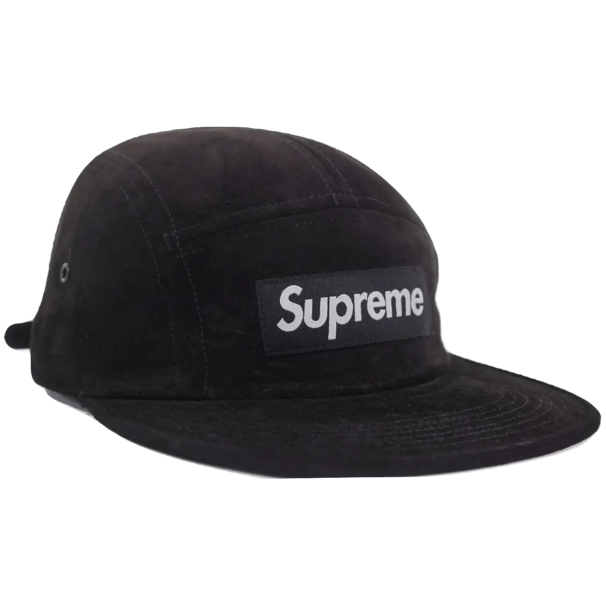Supreme Suede Camp Cap - Black Supreme