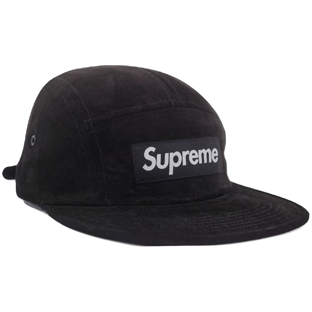 Supreme Suede Camp Cap - Black - Used