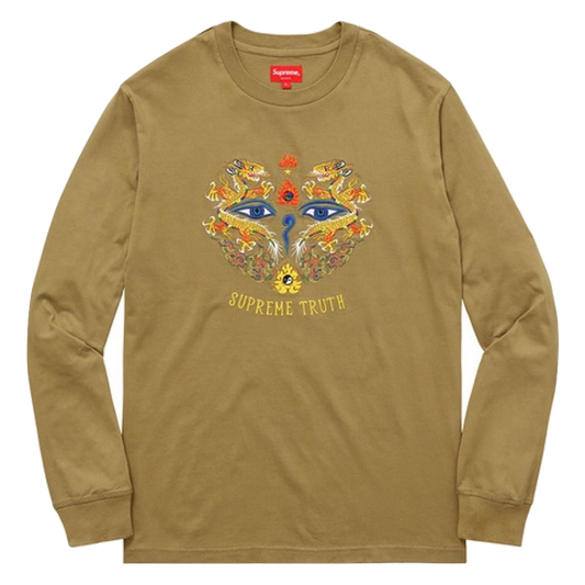 Supreme Truth Long Sleeve Tee Olive - Used