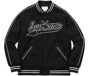 Supreme Playboy Wool Varsity Jacket - Black