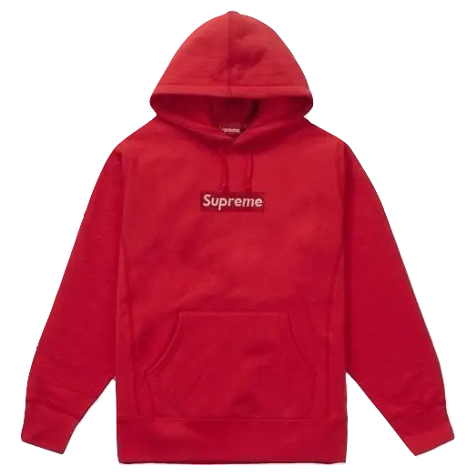 Supreme Swarovski Box Logo Hooded Sweatshirt - Red Supreme