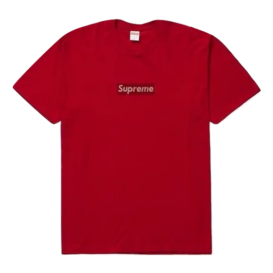 Supreme Swarovski Box Logo Tee SS19 - Red Supreme