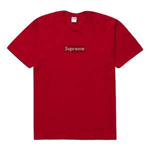 Supreme Swarovski Box Logo Tee SS19 Red Grails SF