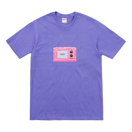 Supreme TV Tee - Light Purple - Used