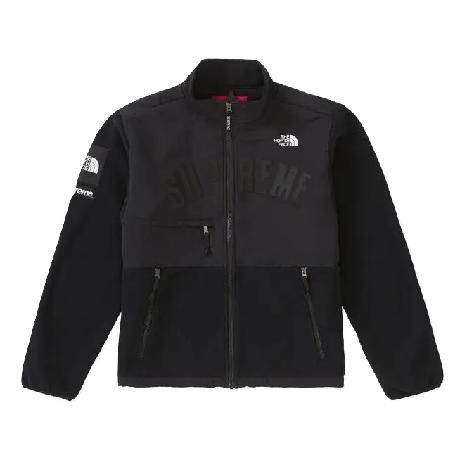 Supreme x The North Face Arc Logo Denali Fleece Jacket - Black Supreme