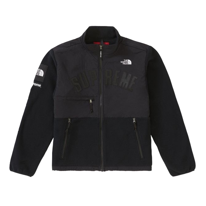 Supreme x The North Face Arc Logo Denali Fleece Jacket - Black