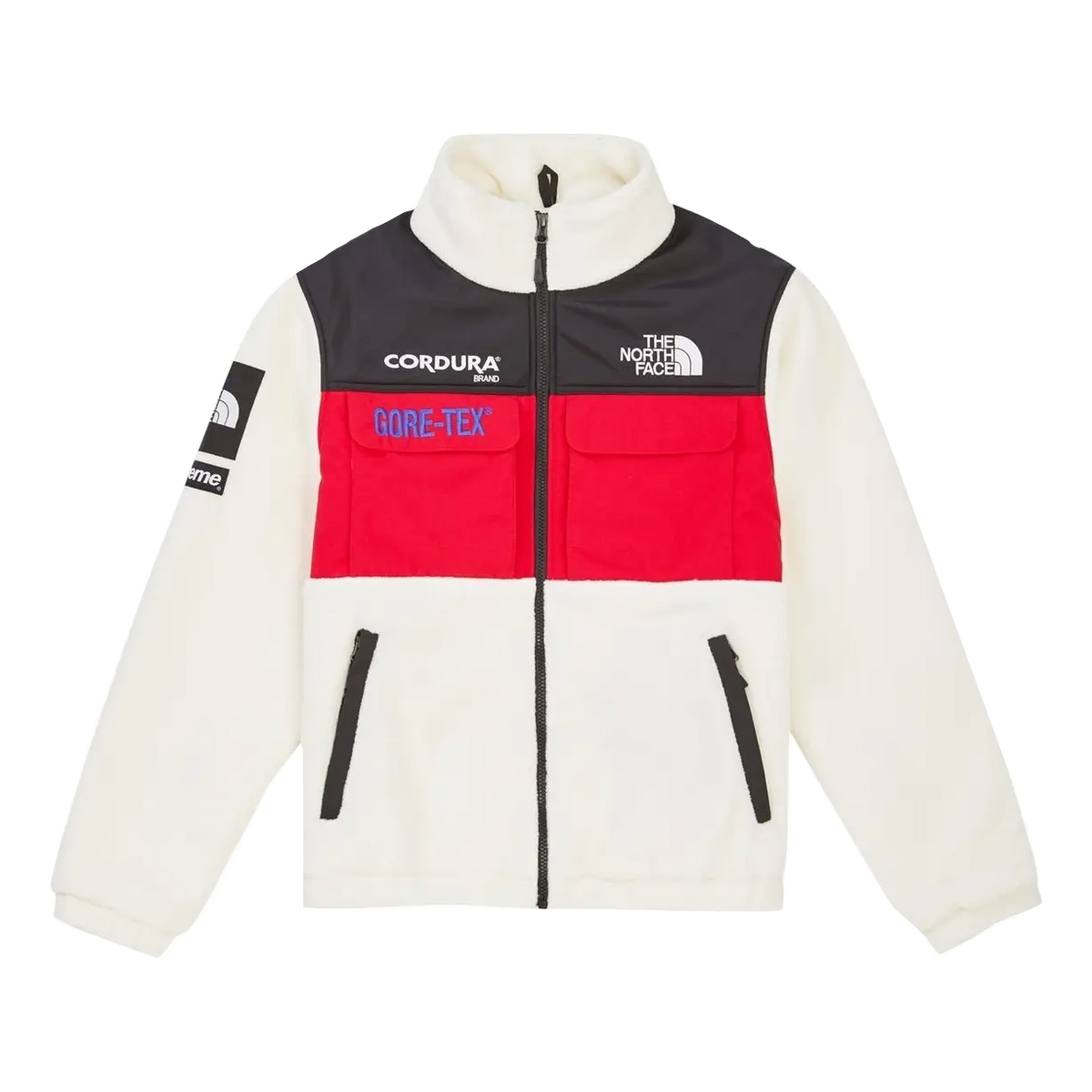 Supreme/The North Face Expedition Fleece (FW18) Jacket - White Supreme
