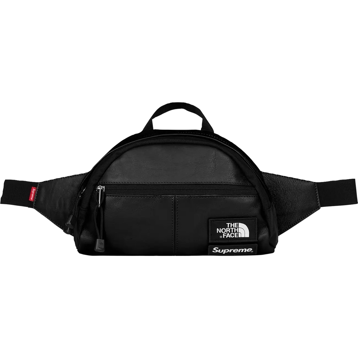 Supreme/TNF Leather Roo II Lumbar Pack - Black Supreme